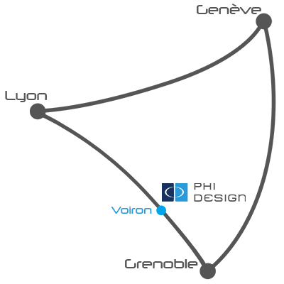 PLan d'accès PHI DESIGN